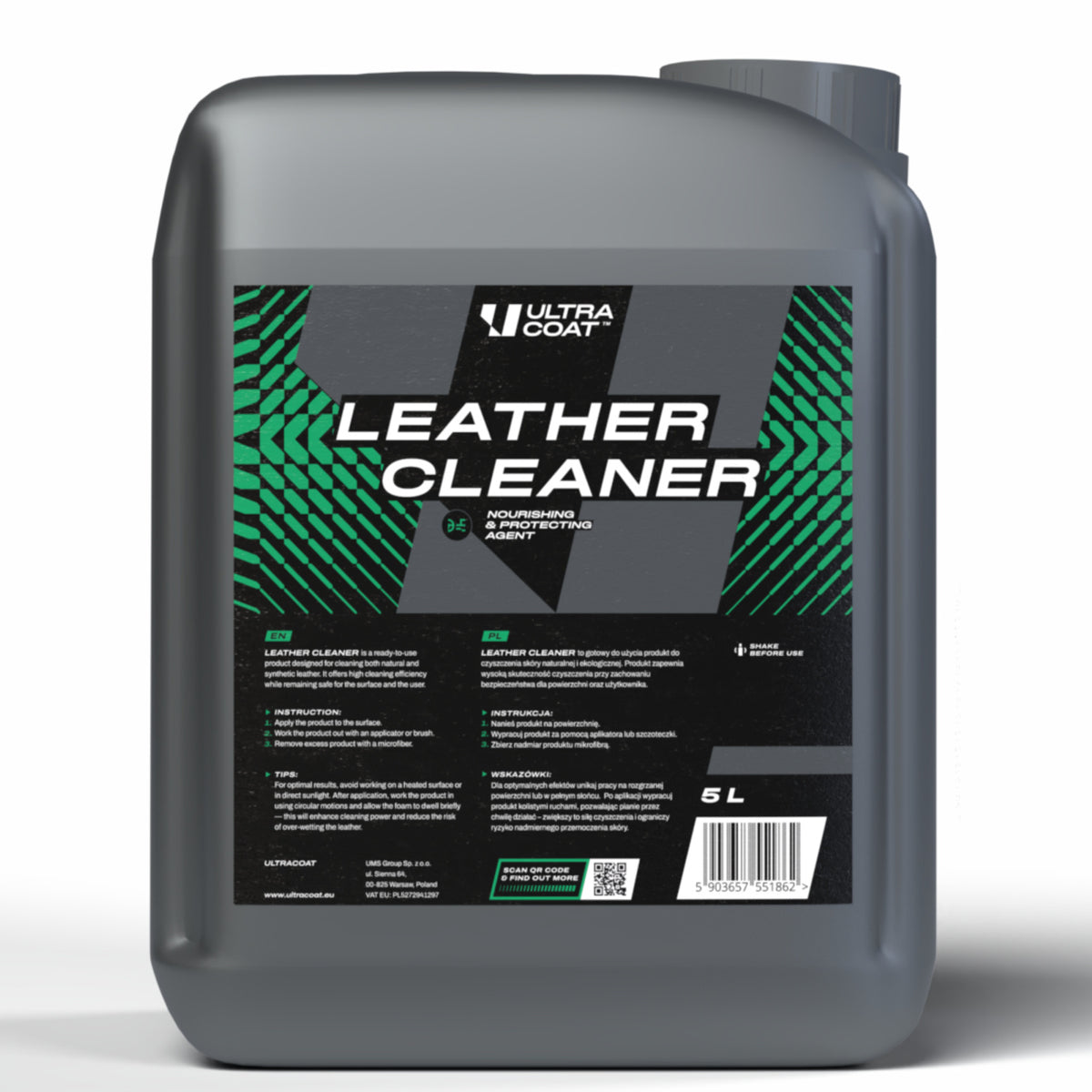 ULTRACOAT Leather Cleaner 5 L